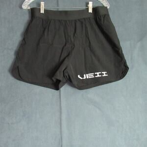 VEII Shorts Womens XL Black Running Athletic Active Short Gym Elastic Waist
